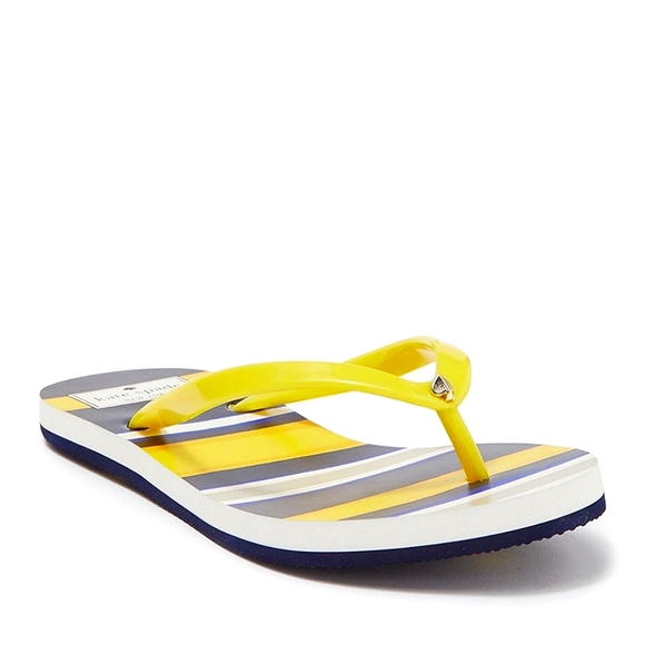NEW Kate Spade Feldon Flip Flop- Over Print Stripe - Picture 1 of 10